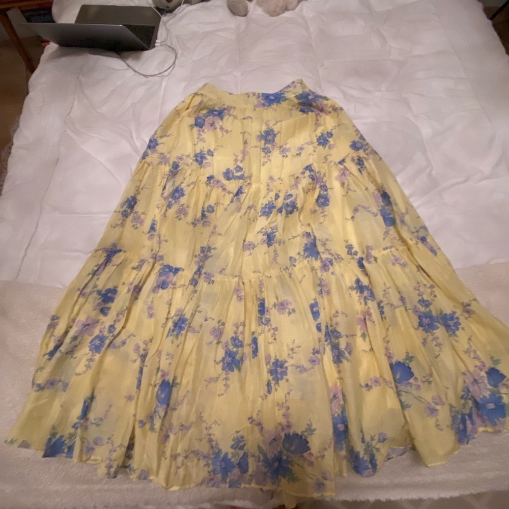 brand new loveshackfancy maxi skirt size 4